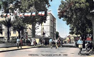 Cherchell - Rue Cesaree et HLM - 1960